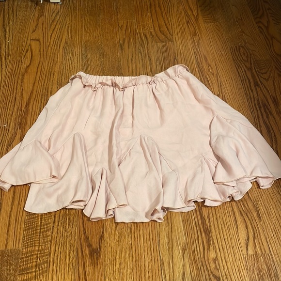 PINK FLOWY SKIRT - Picture 3 of 5